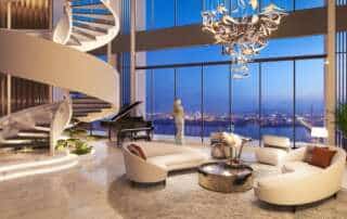 Không gian của căn hộ đặc biệt tại Sun Cosmo Residence Da Nang.