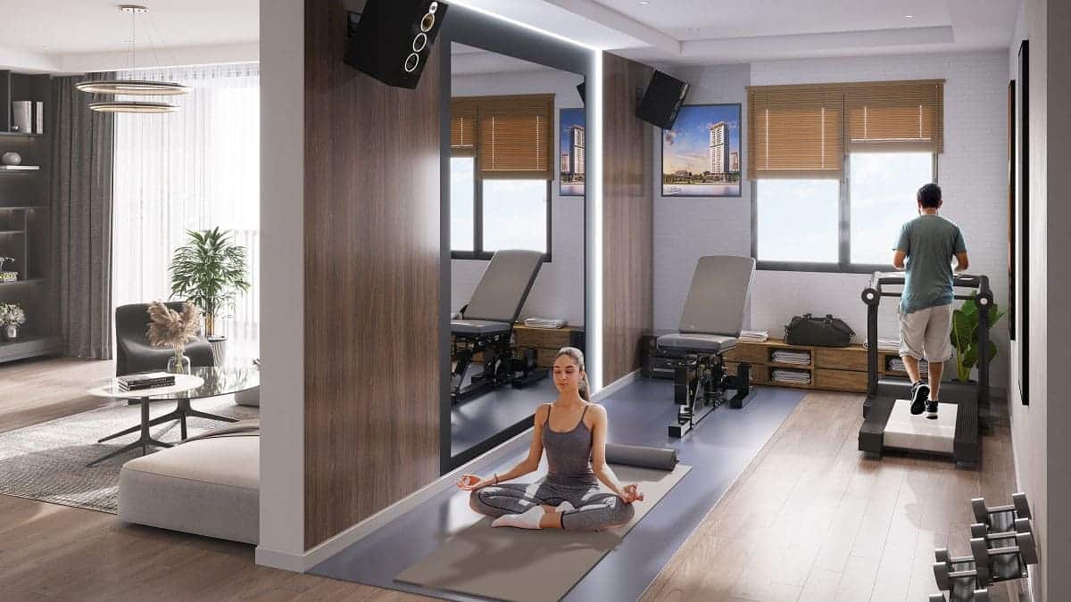 Phối cảnh minh họa căn hộ linh hoạt công năng The Panoma.