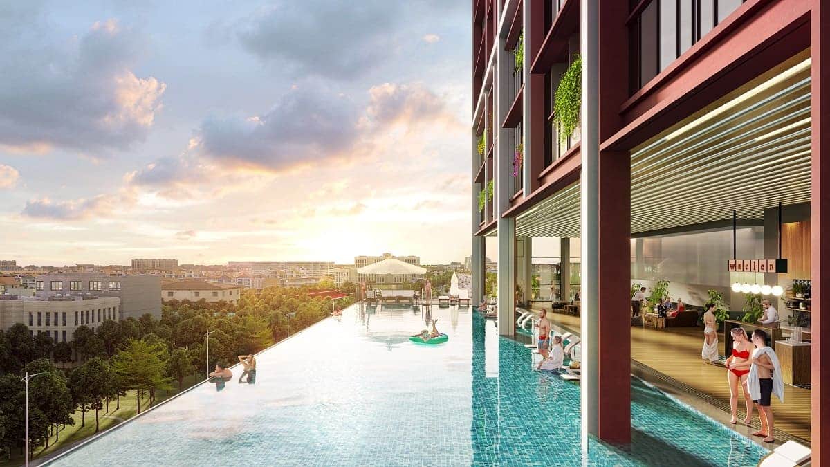 Phối cảnh minh họa hệ tiện ích cao cấp tại Sun Cosmo Residence Da Nang.
