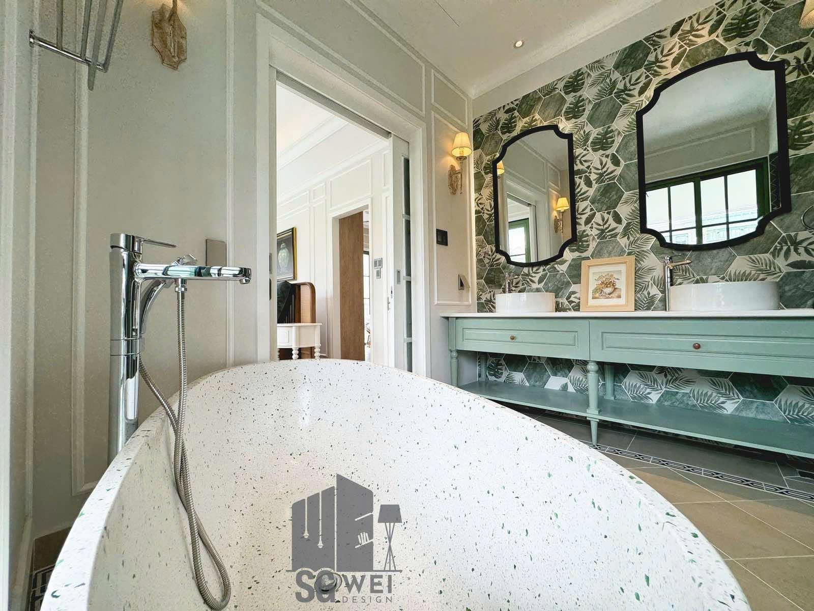 Khu vực nhà tắm biệt thự Sun Tropical Village được thiết kế như spa cao cấp tại gia, kết hợp đá tự nhiên và không gian xanh mang lại trải nghiệm thư giãn trọn vẹn. Khu vực nhà tắm biệt thự Sun Tropical Village được thiết kế như spa cao cấp tại gia, kết hợp đá tự nhiên và không gian xanh mang lại trải nghiệm thư giãn trọn vẹn.