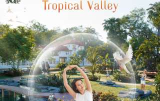 Hệ thống công viên nội khu Sun Tropical Village tích hợp các tiện ích chăm sóc sức khỏe đỉnh cao, mang đến không gian thư giãn và thanh lọc thân tâm giữa thiên nhiên nguyên sơ.